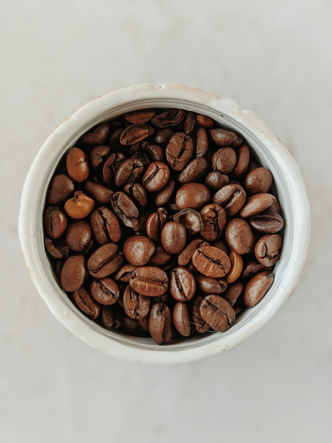 Hello world! coffee beans in a cup
